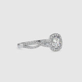 Fluky Infinity Diamond Ring White gold