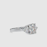 Suave three Stone Diamond Ring White gold