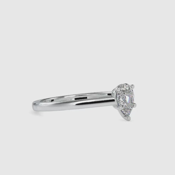 Premitive Diamond Stone Ring Platinum