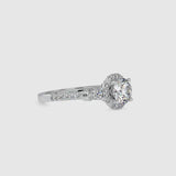 Endowed Stone Diamond Ring Platinum