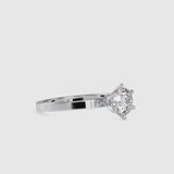 Defeater Diamond Stone Ring Platinum