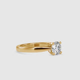 Ceres Round Diamond Ring Yellow gold