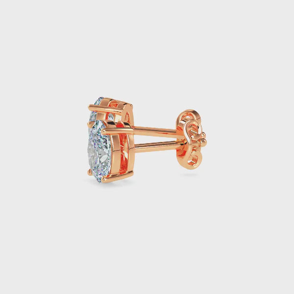 Enchanted Eclipses Solitaire Earring Rose Gold