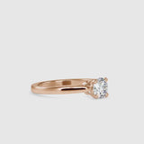 Eros Diamond Prong Engagement Ring Rose gold