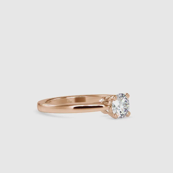Eros Diamond Prong Engagement Ring Rose gold