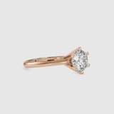 Oligarch Solitaire Diamond Ring Rose gold