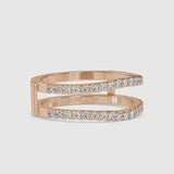 Naptune Diamond Engagement Ring Rose gold