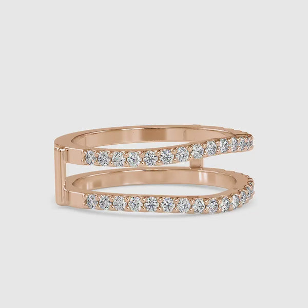 Naptune Diamond Engagement Ring Rose gold