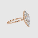 Eminent Oval Diamond Ring Rose Gold