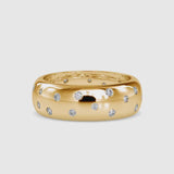 Diamond Stone Engagement Ring Yellow gold