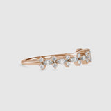 Flora Marquise Stone Diamond Ring Rose gold