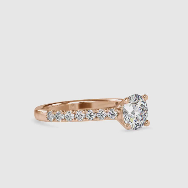 Diamond Prong Circlet Ring Rose gold