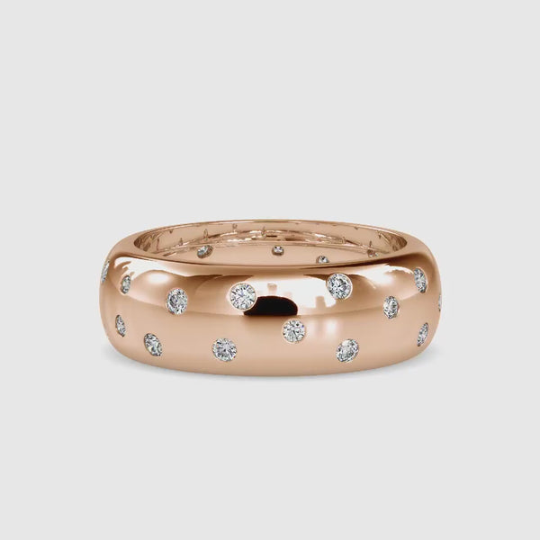 Encircle Diamond Stone Engagement Ring Rose gold