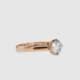 Leith white Diamond Engagement Ring Rose gold