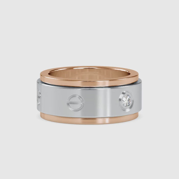 Classic Round Diamond Engagement Ring Rose gold