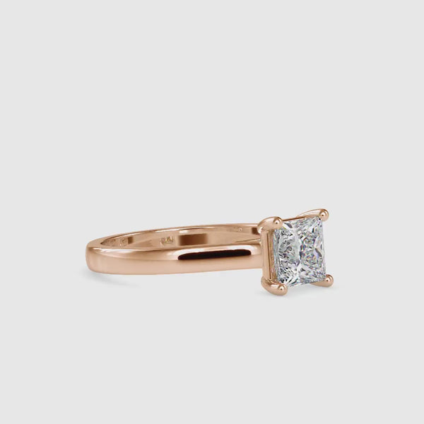 Sonorous Princess Diamond Ring Rose gold