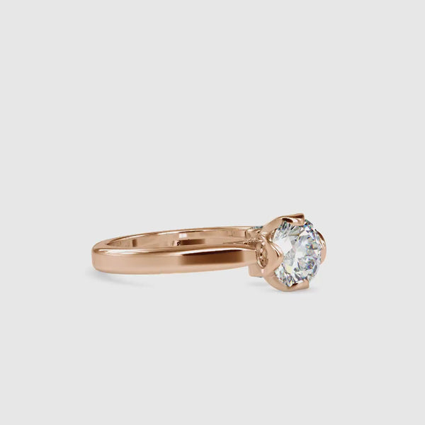 Companionate Diamond Engagement Ring Rose gold