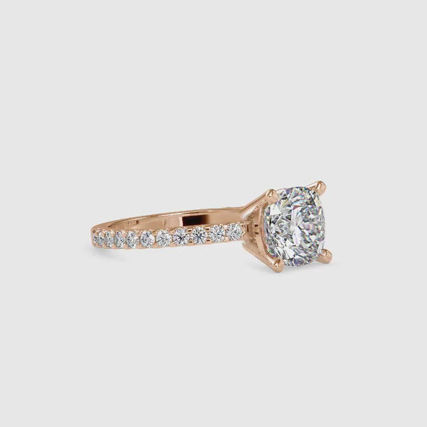 Tsag Prong Diamond Engagement Ring Rose gold