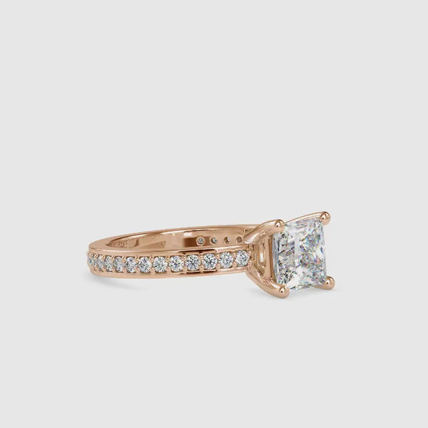 Oliver Princess Diamond Ring Rose gold