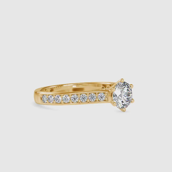 Gerent Vintage Stone Diamond Ring Yellow gold