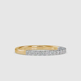 Pave Circulate Diamond Ring Yellow gold