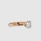 Famino SIngle Diamond Ring Rose gold