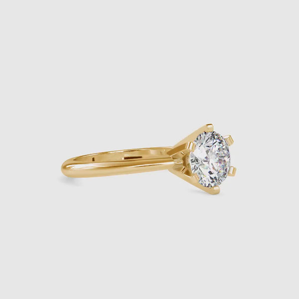 Oligarch Solitaire Diamond Ring Yellow gold