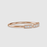 Awen Delicate Diamond Ring Rose Gold