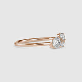 Tarsus Three Diamond Ring Rose Gold