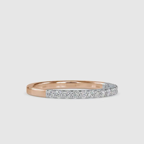 Pave Circulate Diamond Ring Rose gold