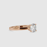 Juniper Prong Diamond Ring Rose gold