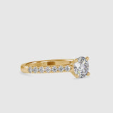 Diamond Prong Circlet Ring Yellow gold