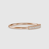 Octavia Round Diamond Ring Rose Gold