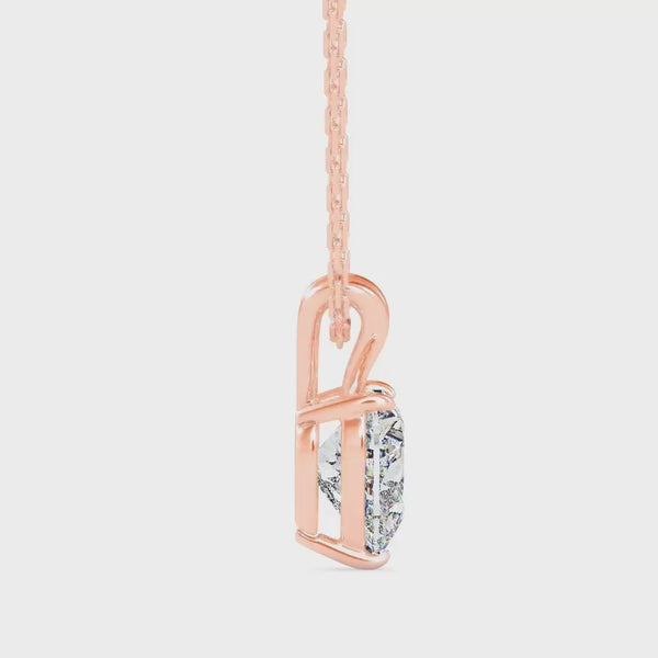 Timeless Twinkles Solitaire Pendant Rose Gold