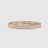 Martina Round Diamond Ring Rose gold