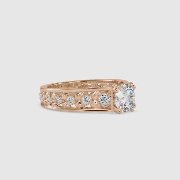 Bliss Diamond Engagement Ring Rose gold