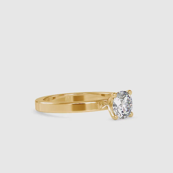 Czar Diamond Prong Engagement Ring Yellow gold