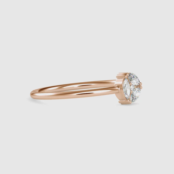 Marquise Delight Diamond Ring Rose Gold