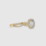 Fluky Infinity Diamond Ring Yellow gold