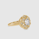 Mighty Stone Diamond Ring Yellow gold