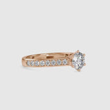 Gerent Vintage Stone Diamond Ring Rose gold