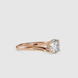 Nettles Curvy Diamond Ring Rose gold