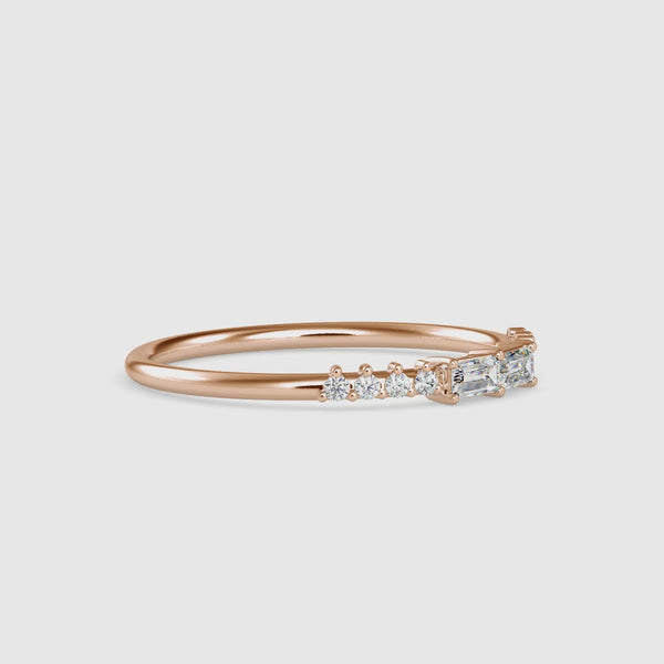 Caccuza Stone Diamond Ring Rose gold