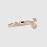 Leaonidas Pear Diamond Ring Rose Gold